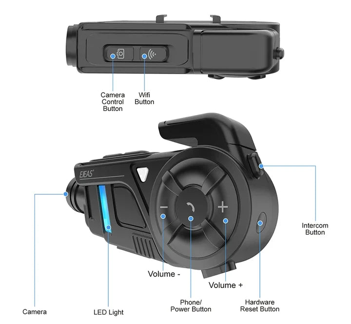 Intercomunicador EJEAS K1 MESH con Cámara